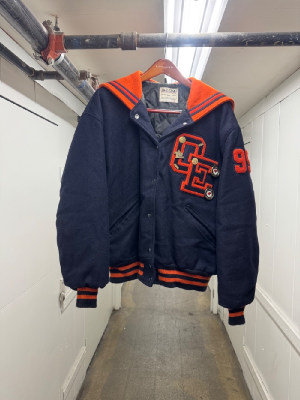 Delong Vintage High School Wool Varsity Jacket XL - Britt